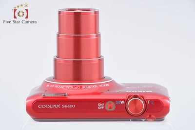 【中古】Nikon ニコン COOLPIX S6400 グロッシーレッド コンパクトデジタルカメラ