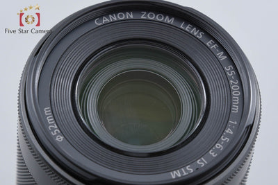 【中古】Canon キヤノン EF-M 55-200mm f/4.5-6.3 IS STM ブラック