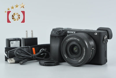 【中古】SONY ソニー α6300 ILCE-6300 パワーズームレンズキット シャッター回数僅少 多言語対応