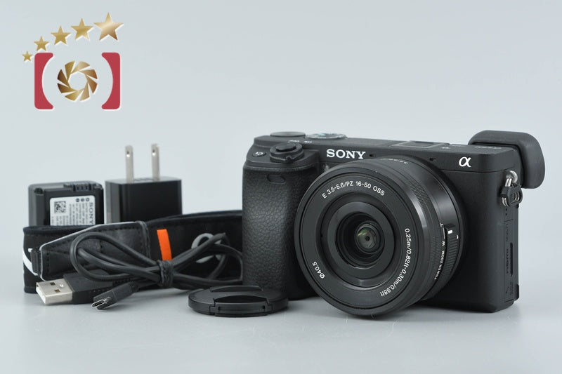 【中古】SONY ソニー α6300 ILCE-6300 パワーズームレンズキット シャッター回数僅少 多言語対応