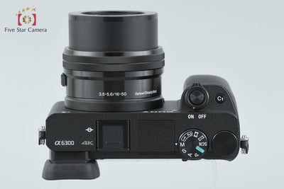 【中古】SONY ソニー α6300 ILCE-6300 パワーズームレンズキット シャッター回数僅少 多言語対応