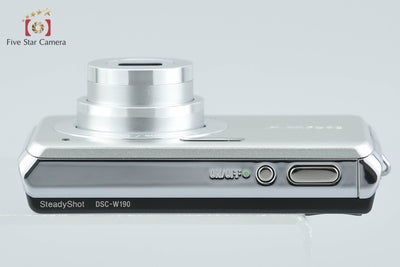 【中古】SONY ソニー Cyber-shot DSC-W190 シルバー コンパクトデジタルカメラ 元箱付き