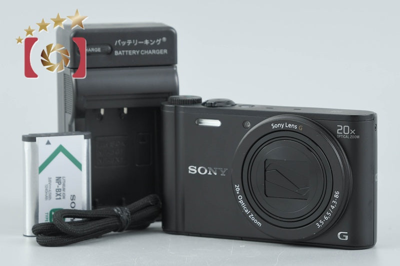 【中古】SONY ソニー Cyber-shot DSC-WX350 ブラック コンパクトデジタルカメラ 多言語対応
