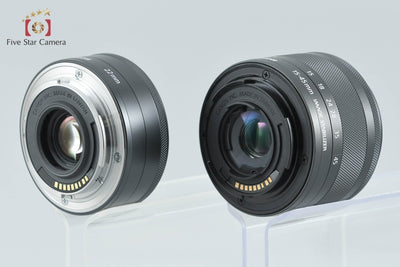 【中古】Canon キヤノン EOS Kiss M ダブルレンズキット ブラック シャッター回数僅少 元箱付き