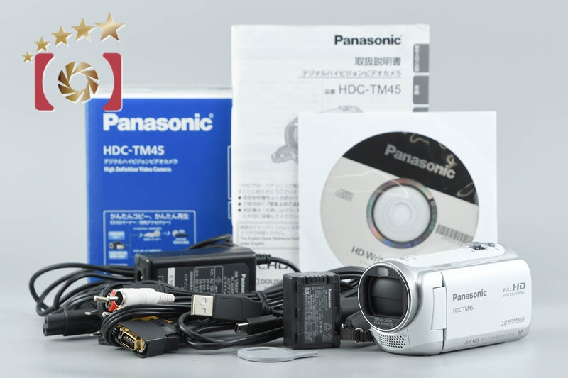 【中古】Panasonic パナソニック HDC-TM45 クリアホワイト デジタルハイビジョンビデオカメラ 元箱付き