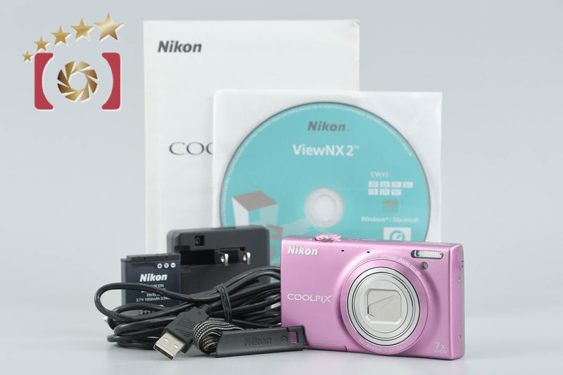 【中古】Nikon ニコン COOLPIX S6100 グロスピンク コンパクトデジタルカメラ