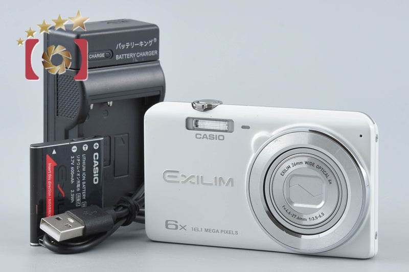 【中古】Casio カシオ EXILIM EX-ZS25 ホワイト コンパクトデジタルカメラ