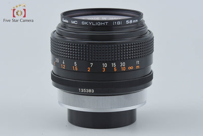 【中古】Canon キヤノン FD 55mm f/1.2 S.S.C.
