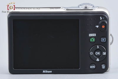 【中古】Nikon ニコン COOLPIX L32 シルバー コンパクトデジタルカメラ - 2枚目