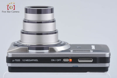 【中古】OLYMPUS オリンパス μ-7020 ダークグレー コンパクトデジタルカメラ 元箱付き