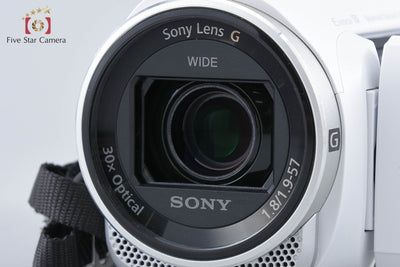 【中古】SONY ソニー ハンディカム HDR-CX670 ホワイト デジタルビデオカメラ 元箱付き 多言語対応