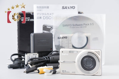 【中古】SANYO 三洋電機 DSC-X1250 シャンパンゴールド コンパクトデジタルカメラ 元箱付き