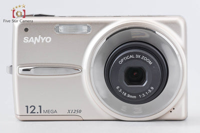 【中古】SANYO 三洋電機 DSC-X1250 シャンパンゴールド コンパクトデジタルカメラ 元箱付き