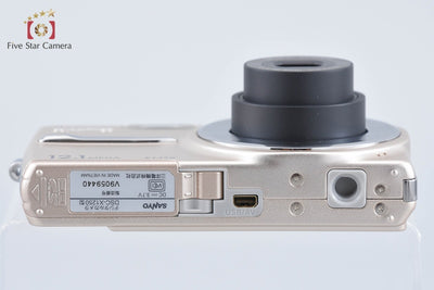 【中古】SANYO 三洋電機 DSC-X1250 シャンパンゴールド コンパクトデジタルカメラ 元箱付き