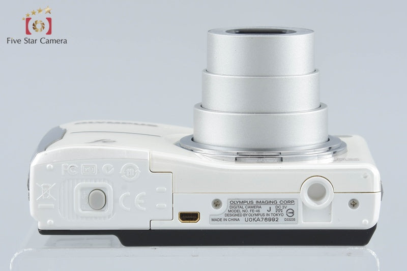 【中古】OLYMPUS オリンパス FE-46 ホワイト コンパクトデジタルカメラ - 7枚目