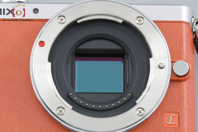 【中古】Panasonic パナソニック LUMIX DMC-GM1 オレンジ ミラーレス一眼カメラ シャッター回数僅少