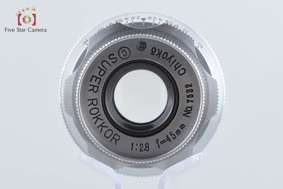 【中古】MINOLTA ミノルタ Chiyoko SUPER ROKKOR 45mm f/2.8 後期 L39 ライカスクリューマウント - 5枚目
