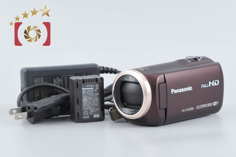 【中古】Panasonic パナソニック HC-V520M ブラウン デジタルハイビジョンビデオカメラ