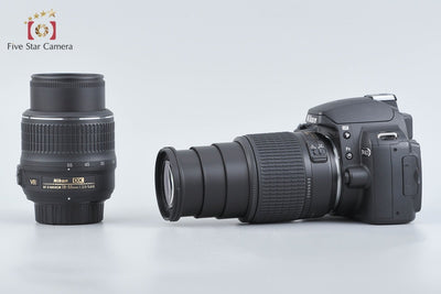 【中古】Nikon ニコン D40 + AF-S DX NIKKOR 18-55mm f/3.5-5.6 G VR + AF-S DX NIKKOR 55-200mm f/4-5.6 G ED