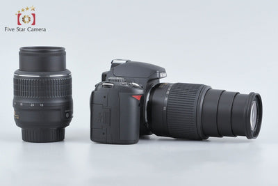 【中古】Nikon ニコン D40 + AF-S DX NIKKOR 18-55mm f/3.5-5.6 G VR + AF-S DX NIKKOR 55-200mm f/4-5.6 G ED