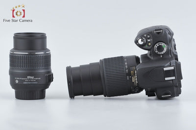【中古】Nikon ニコン D40 + AF-S DX NIKKOR 18-55mm f/3.5-5.6 G VR + AF-S DX NIKKOR 55-200mm f/4-5.6 G ED