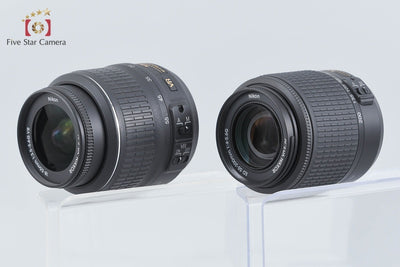 【中古】Nikon ニコン D40 + AF-S DX NIKKOR 18-55mm f/3.5-5.6 G VR + AF-S DX NIKKOR 55-200mm f/4-5.6 G ED