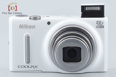 【中古】Nikon ニコン COOLPIX S9600 エレガントホワイト コンパクトデジタルカメラ