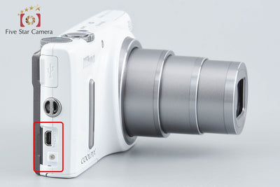 【中古】Nikon ニコン COOLPIX S9600 エレガントホワイト コンパクトデジタルカメラ