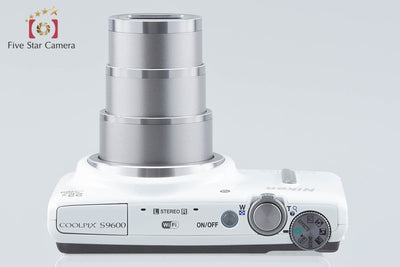 【中古】Nikon ニコン COOLPIX S9600 エレガントホワイト コンパクトデジタルカメラ