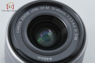 【中古】Canon キヤノン EF-M 15-45mm f/3.5-6.3 IS STM シルバー