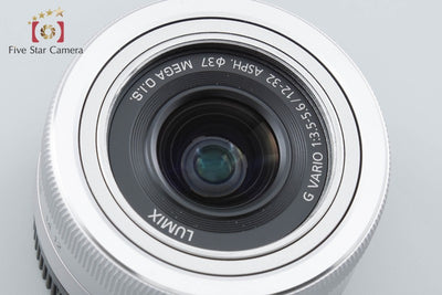 【中古】Panasonic パナソニック LUMIX G VARIO 12-32mm f/3.5-5.6 ASPH. MEGA O.I.S. H-FS12032 シルバー