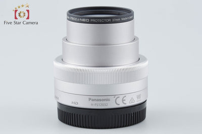 【中古】Panasonic パナソニック LUMIX G VARIO 12-32mm f/3.5-5.6 ASPH. MEGA O.I.S. H-FS12032 シルバー
