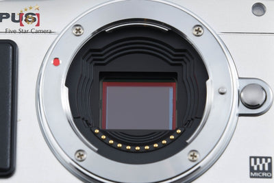 【中古】OLYMPUS オリンパス PEN mini E-PM2 シルバー ダブルズームレンズキット シャッター回数僅少