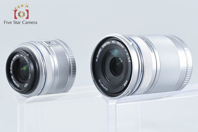 【中古】OLYMPUS オリンパス PEN mini E-PM2 シルバー ダブルズームレンズキット シャッター回数僅少
