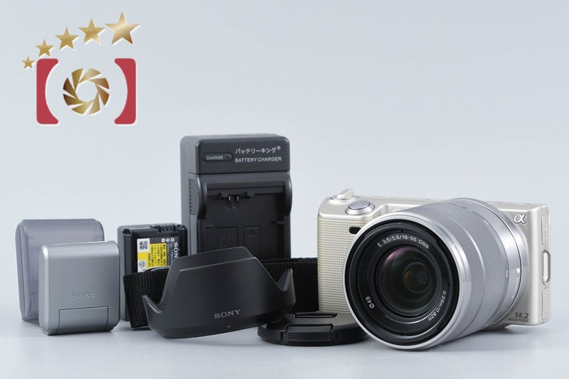 【中古】SONY ソニー α NEX-5 ズームレンズキット ゴールド
