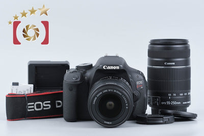 【中古】Canon キヤノン EOS Kiss X5 ダブルズームレンズキット シャッター回数僅少