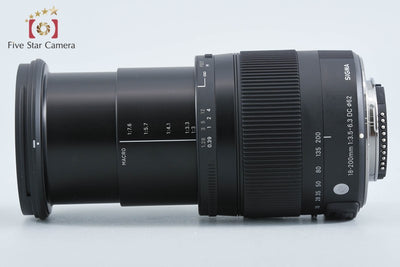 【中古】SIGMA シグマ 18-200mm f/3.5-6.3 DC OS HSM Contemporary ニコン用