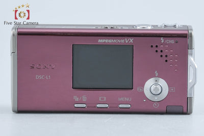 【中古】SONY ソニー Cyber-Shot DSC-L1 ワインレッド デジタルスチルカメラ