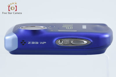 【中古】FUJIFILM 富士フイルム FINEPIX Z33WP ブルー コンパクトデジタルカメラ