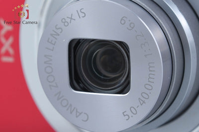 【中古】Canon キヤノン IXY 130 レッド コンパクトデジタルカメラ