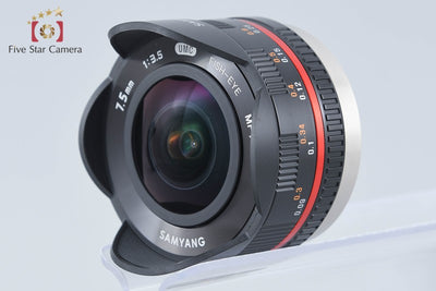 【中古】SAMYANG サムヤン 7.5mm f/3.5 UMC FISH-EYE マイクロフォーサーズ用 元箱付き