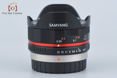 【中古】SAMYANG サムヤン 7.5mm f/3.5 UMC FISH-EYE マイクロフォーサーズ用 元箱付き