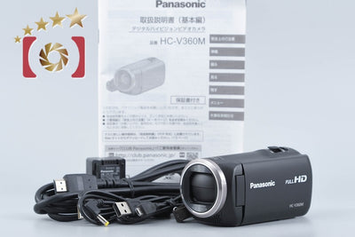 【中古】Panasonic パナソニック HC-V360M ブラック デジタルハイビジョンビデオカメラ