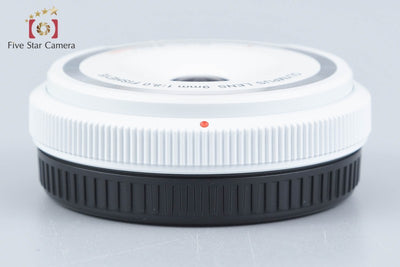 【中古】OLYMPUS オリンパス フィッシュアイボディーキャップレンズ BCL-0980（9mm F8.0 Fisheye）ホワイト 元箱付き
