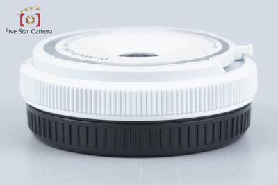 【中古】OLYMPUS オリンパス フィッシュアイボディーキャップレンズ BCL-0980（9mm F8.0 Fisheye）ホワイト 元箱付き