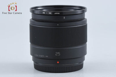 【中古】Panasonic パナソニック LUMIX G 25mm f/1.7 ASPH. H-H025 ブラック