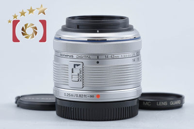 【中古】OLYMPUS オリンパス M.ZUIKO DIGITAL 14-42mm f/3.5-5.6 II R シルバー