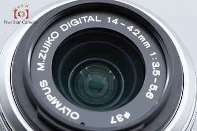 【中古】OLYMPUS オリンパス M.ZUIKO DIGITAL 14-42mm f/3.5-5.6 II R シルバー