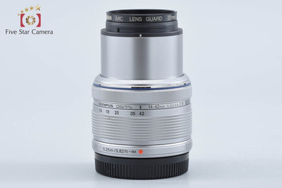 【中古】OLYMPUS オリンパス M.ZUIKO DIGITAL 14-42mm f/3.5-5.6 II R シルバー