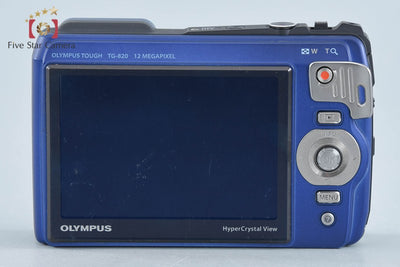 【中古】OLYMPUS オリンパス TOUGH TG-820 ブルー 防水デジタルカメラ シャッター回数僅少